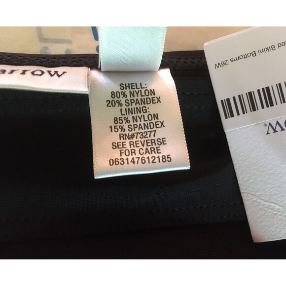 CROFT & BARROW size 26W NEW with Tags Black Swimsuit Bottom Tummy Slimmer Plus - Picture 3 of 5